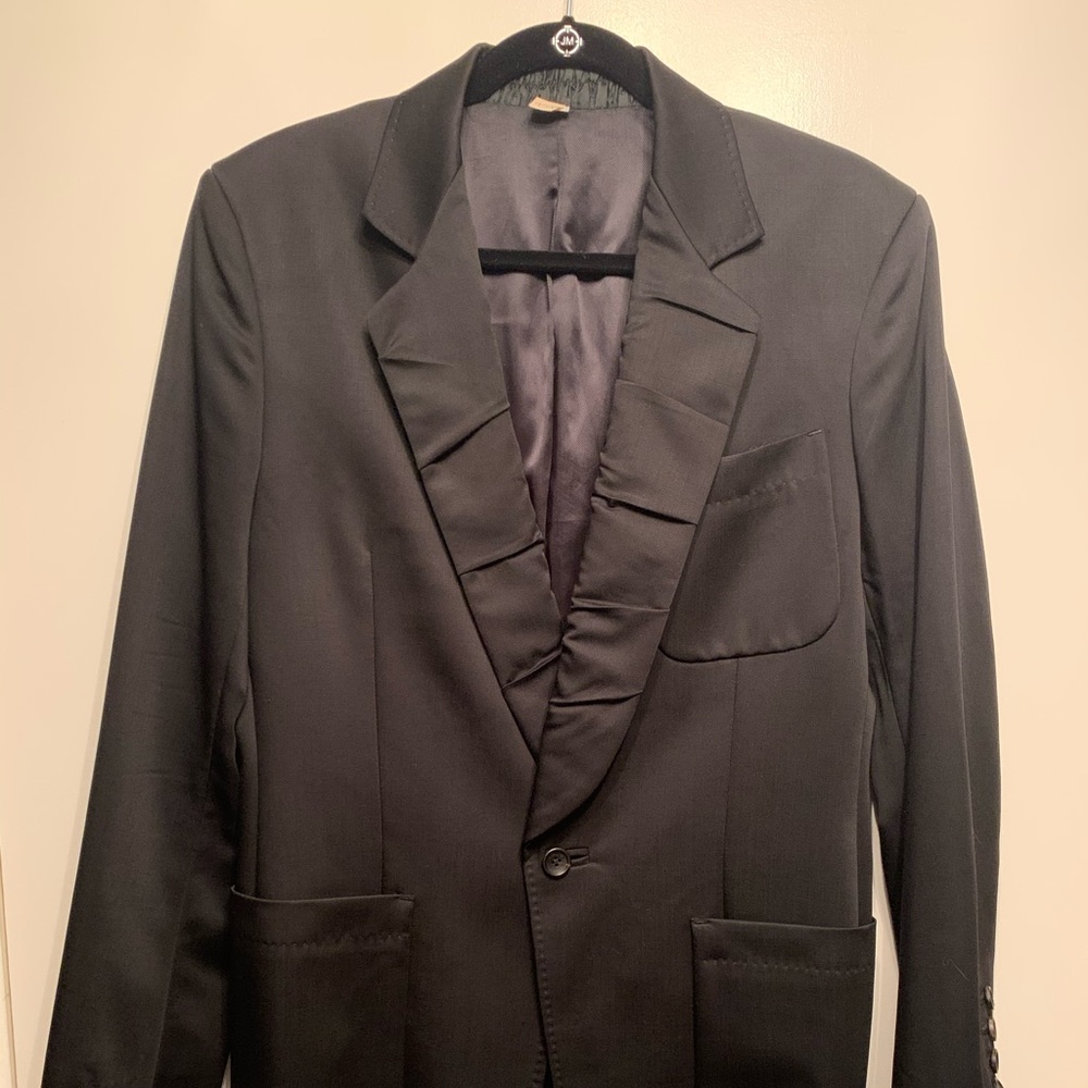 One of a kind John Galliano tuxedo jacket size 46